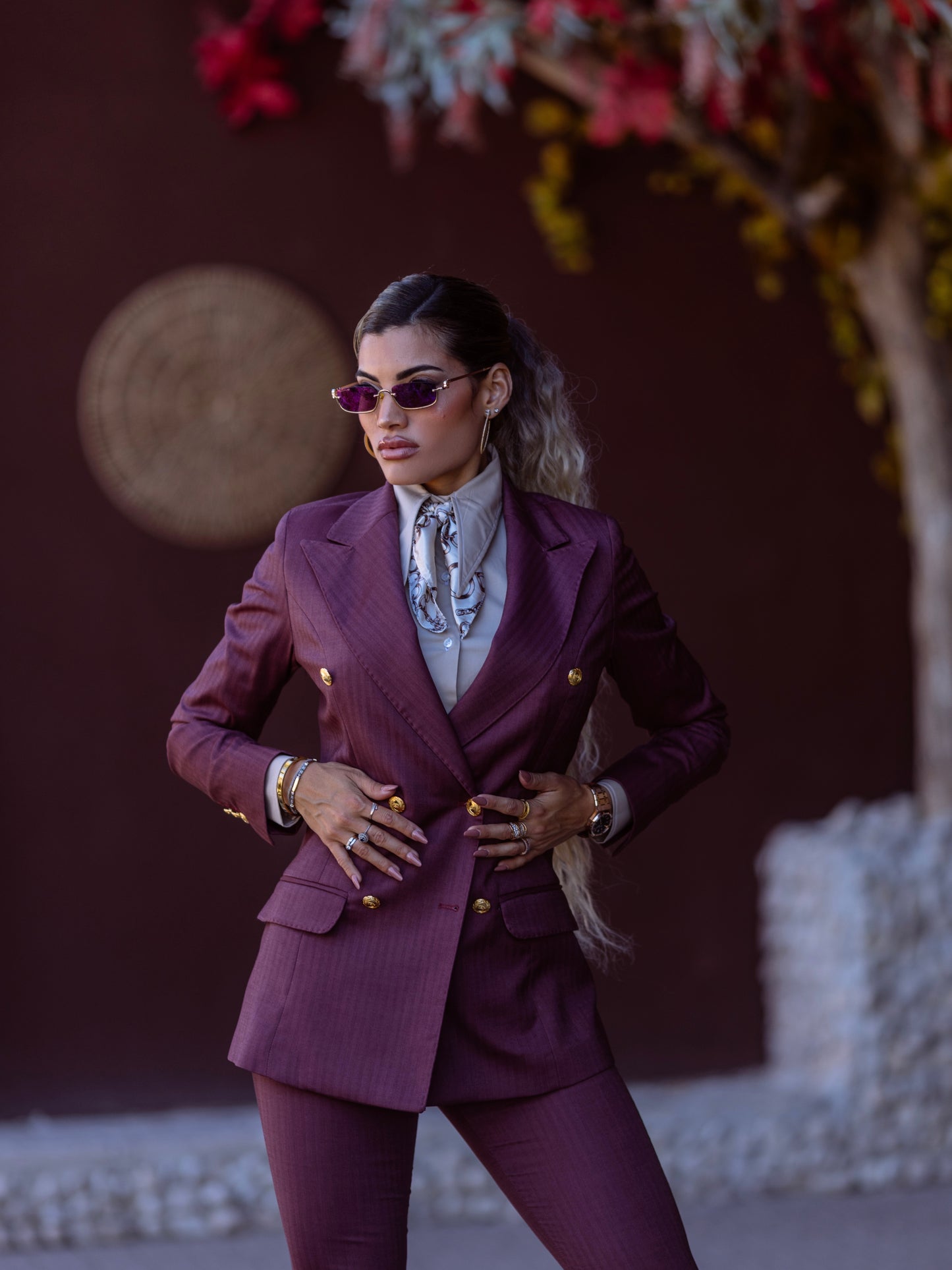 Tailleur doppiopetto rubino