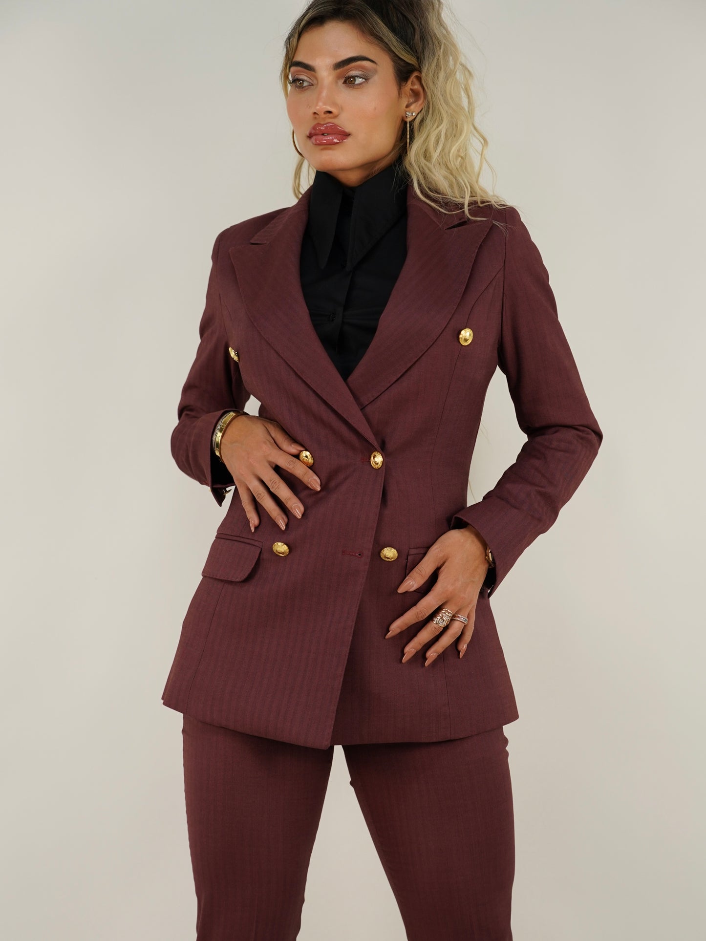 Tailleur doppiopetto rubino