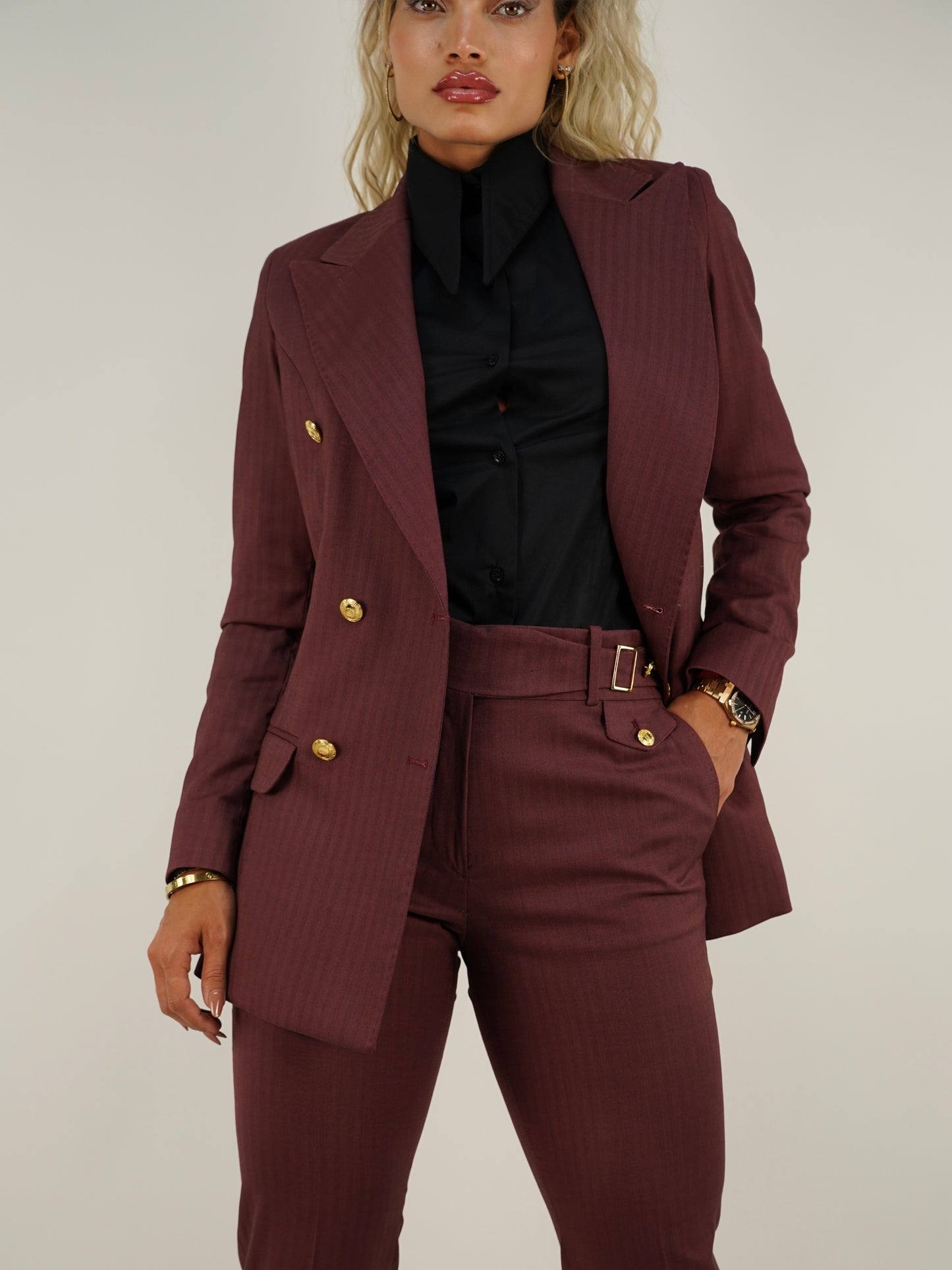 Tailleur doppiopetto rubino