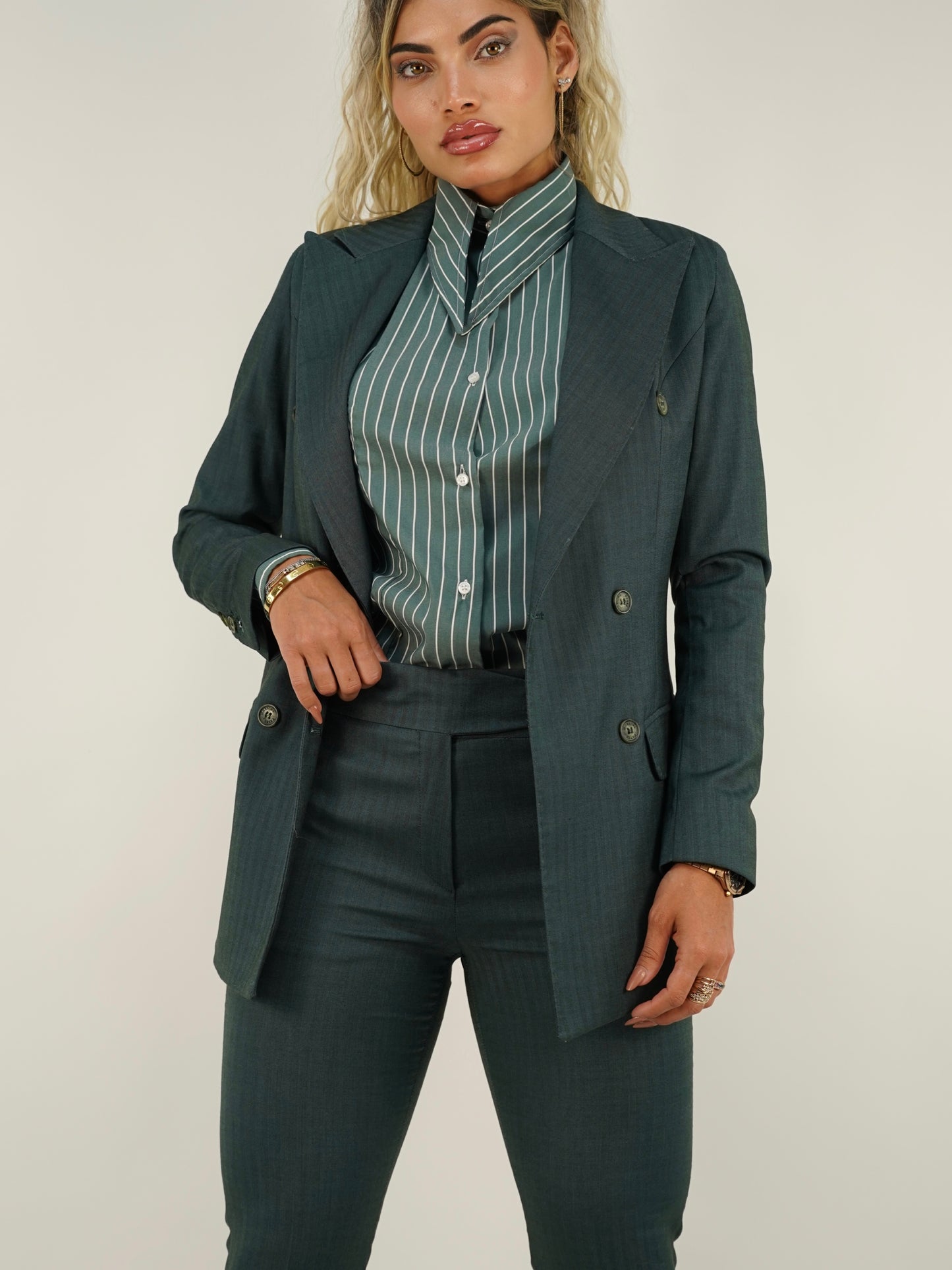 Tailleur doppiopetto smeraldo