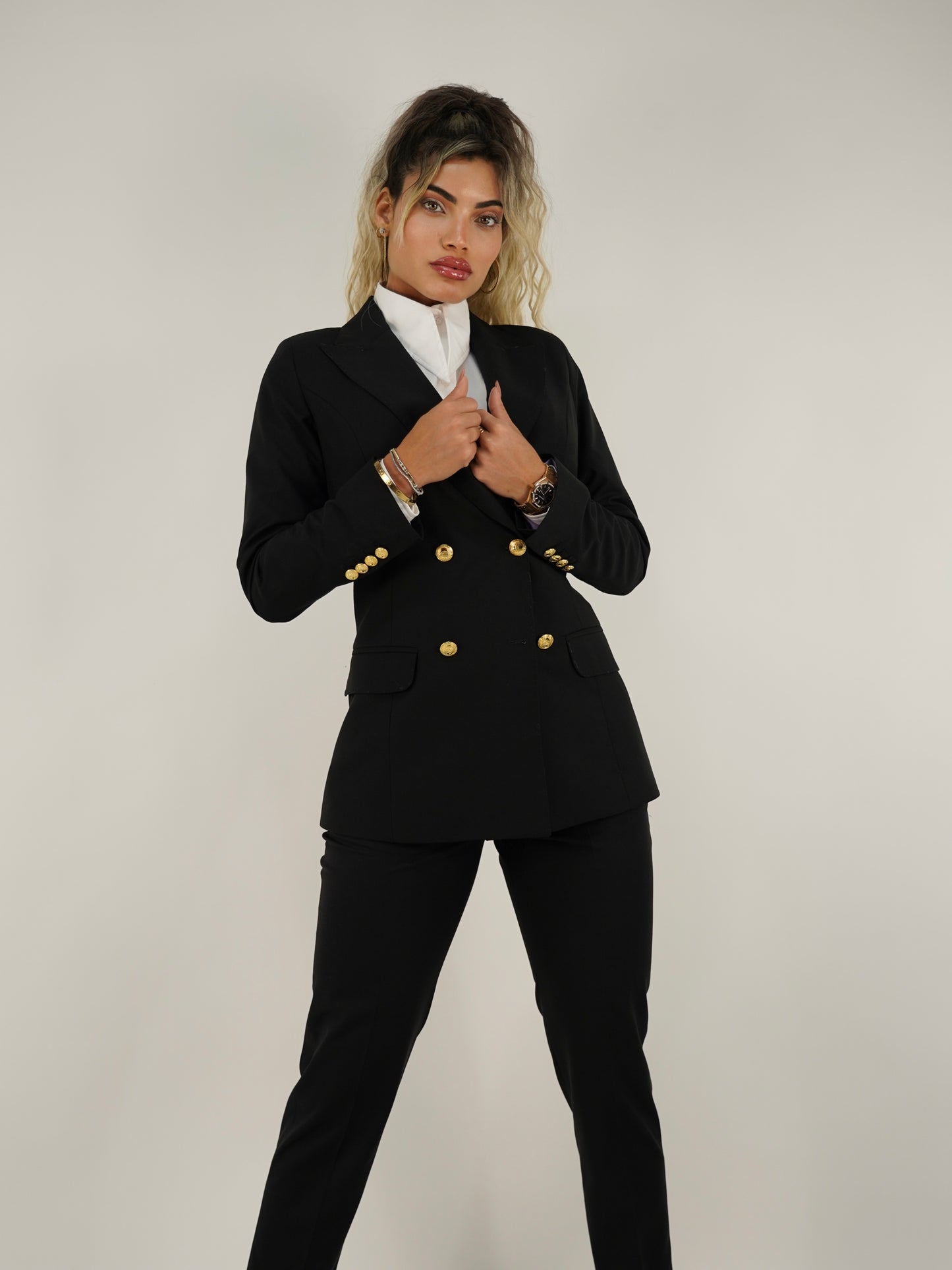 Tailleur doppiopetto nero