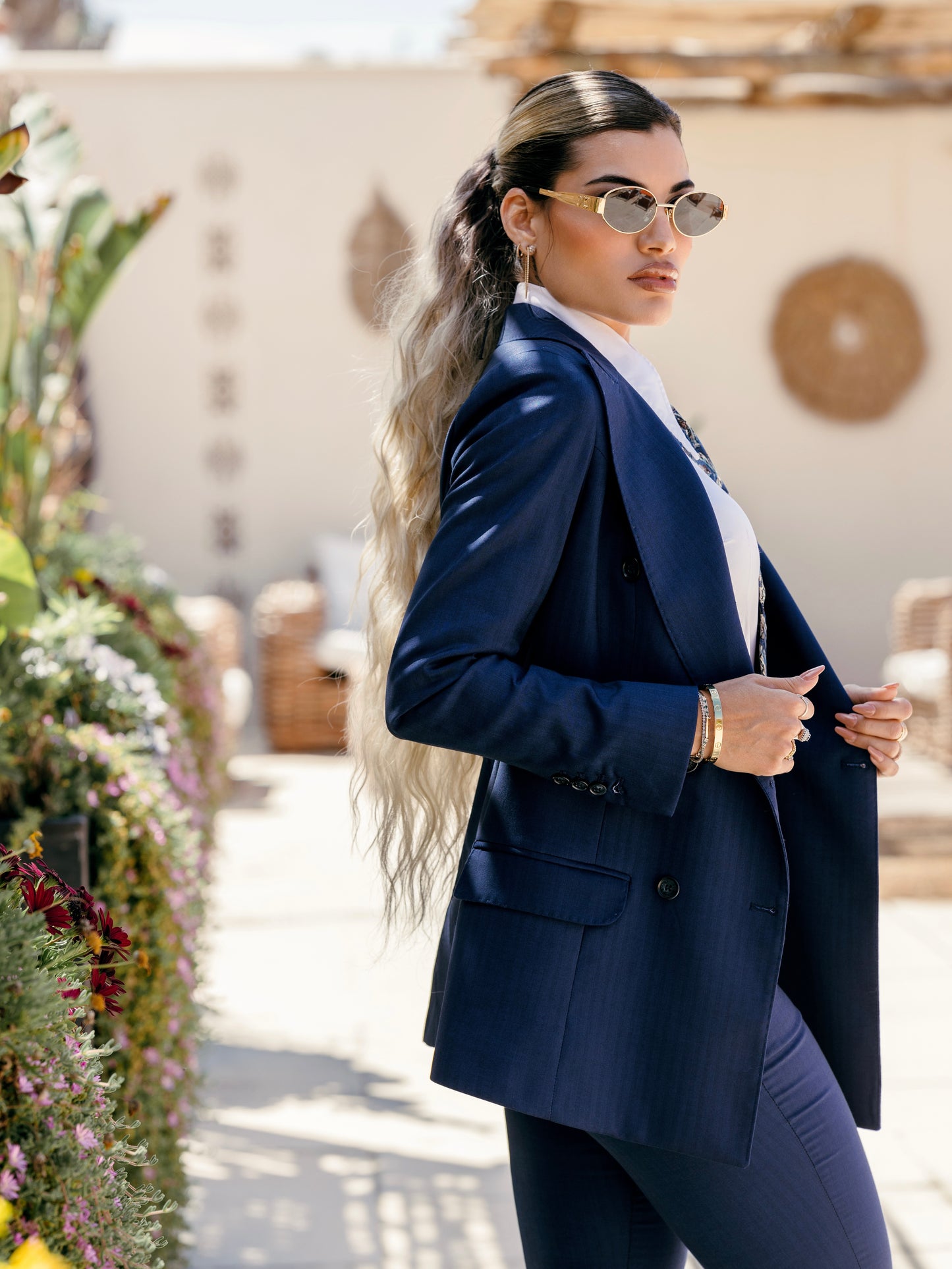 Tailleur doppiopetto zaffiro