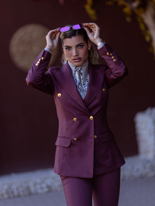 Tailleur doppiopetto rubino