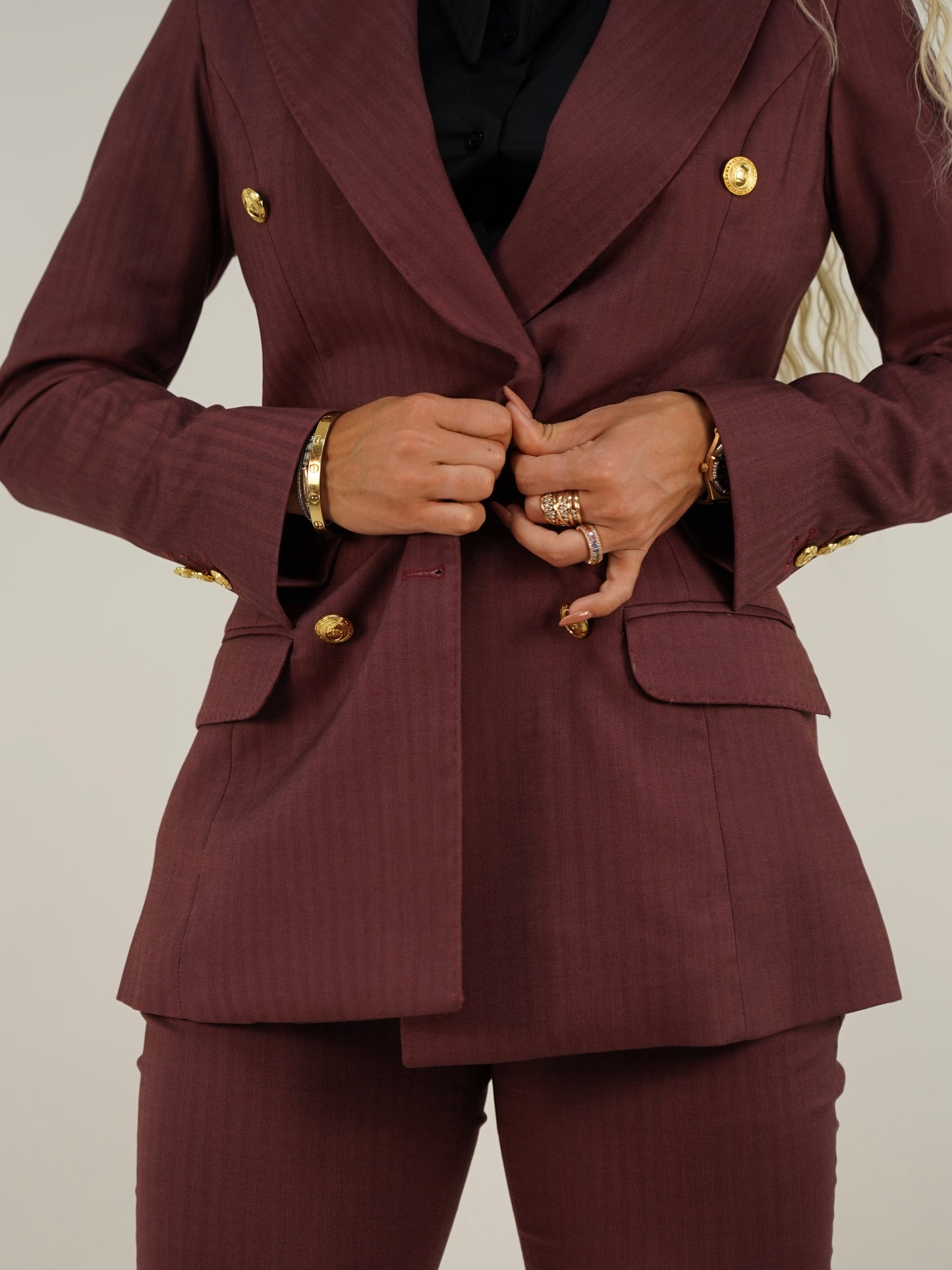 Tailleur doppiopetto rubino