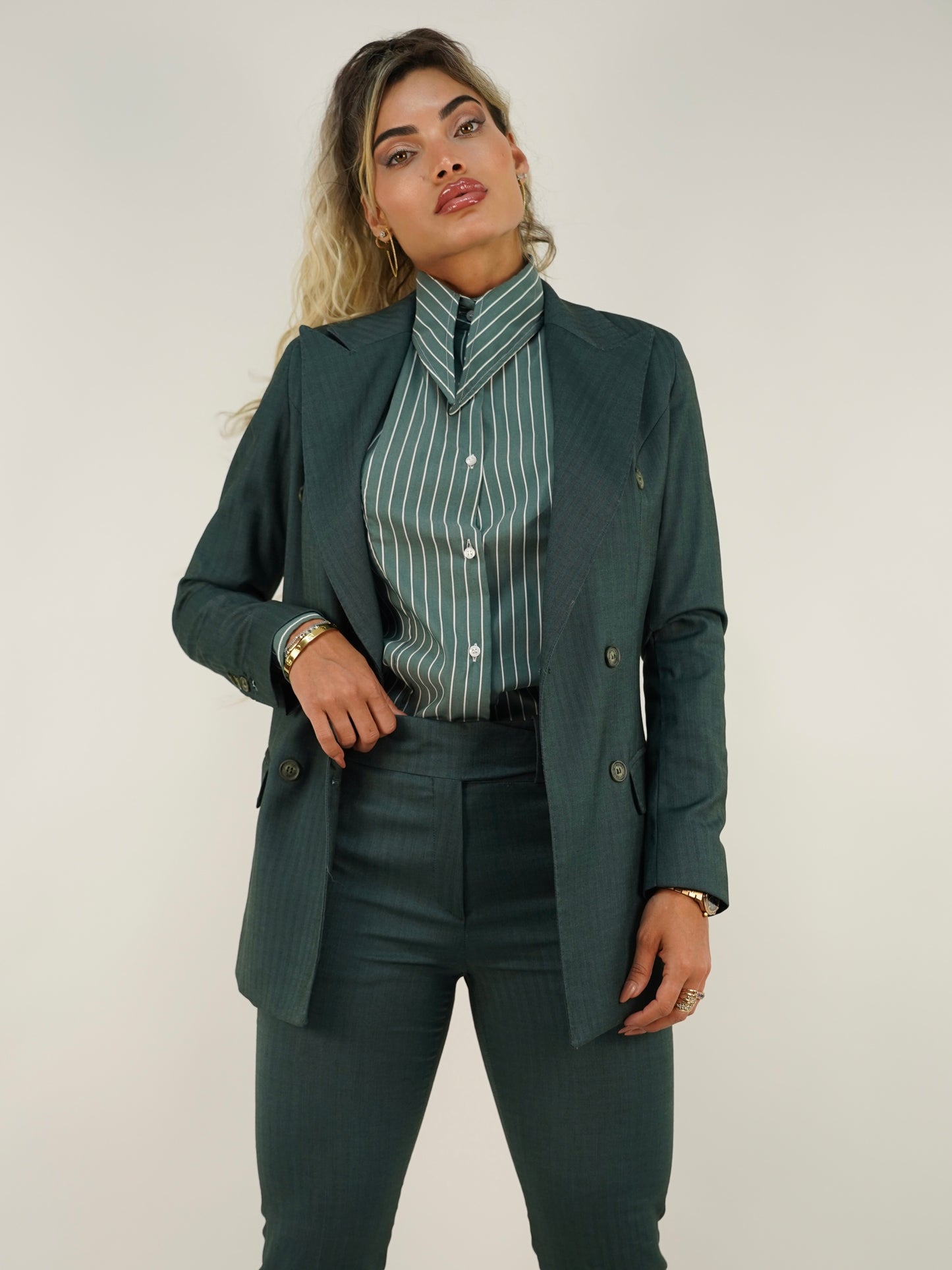 Tailleur doppiopetto smeraldo